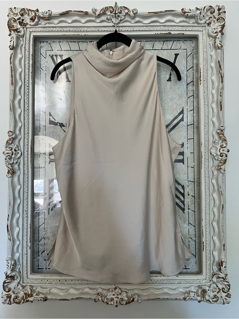 House of Harlow Sleeveless Cowl Neck Flowy Top